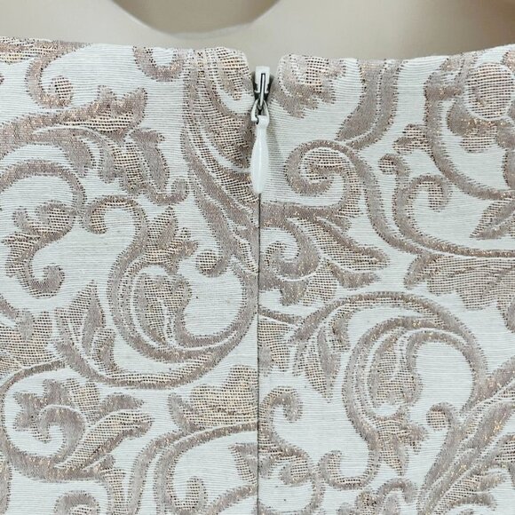 Eliza J Ladies Dress Size 8 Tapestry Print Evening Wear Jeweled Neckline - Picture 9 of 13